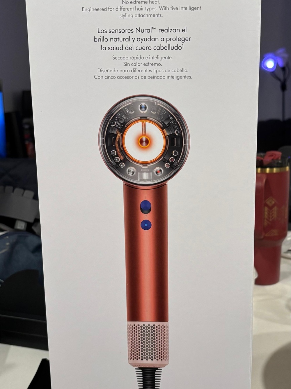 Dyson Hair Dryer in Copper and Blue